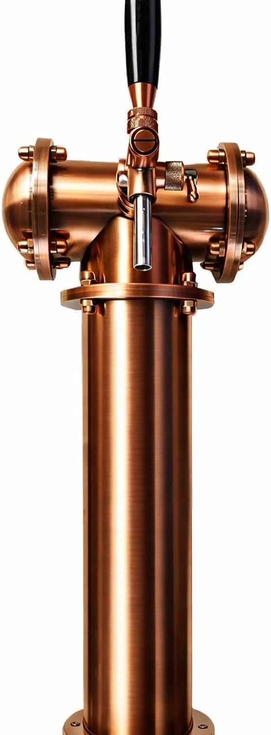 Gastrobedarf Westerbarkey Bier/Beer Schanksäule Zapfsäule Mr. T Bronze 1 leitig mit Schankhahn