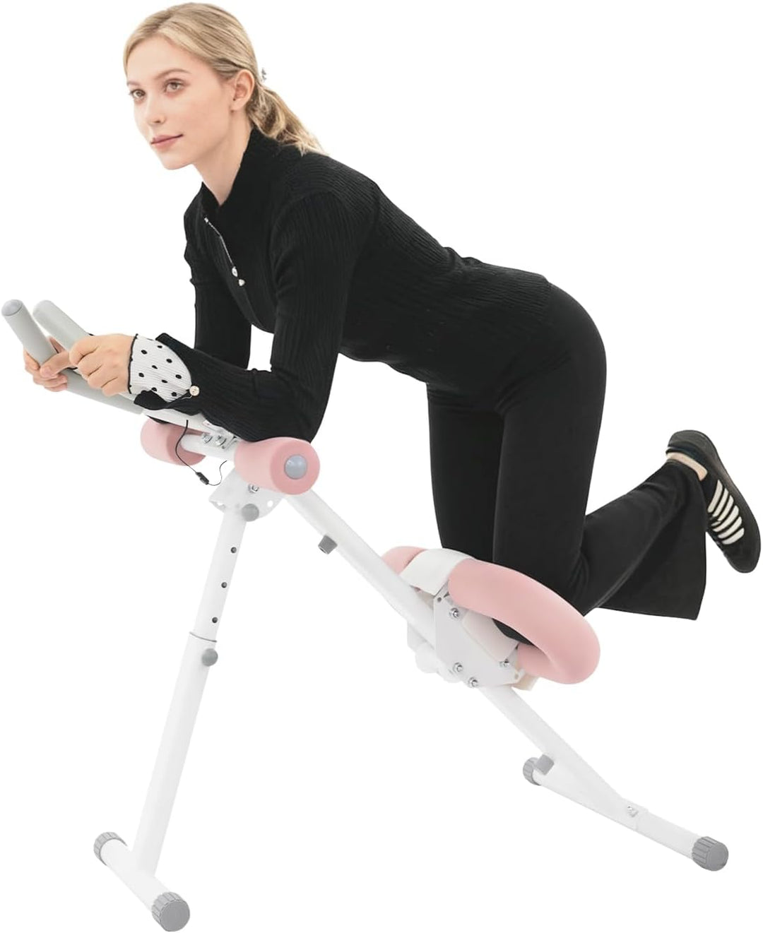 Bauchtrainer für Zuhause Bauchmuskeltrainer,Klappbares Bauch Trainingsgerät mit 5 Höhenverstellstufe