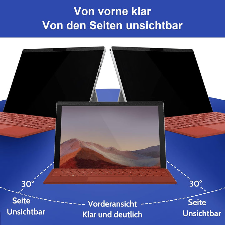 IPROKKO Magnetischer Blickschutzfilter für Microsoft Surface Pro 7 Plus/7/6/5/4/3-12,3 Zoll, Abnehmb