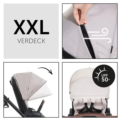 hauck Kinderwagen mit Beindecke Walk N Care ab Geburt bis 22 kg mit Liegefunktion, Becherhalter, Sit