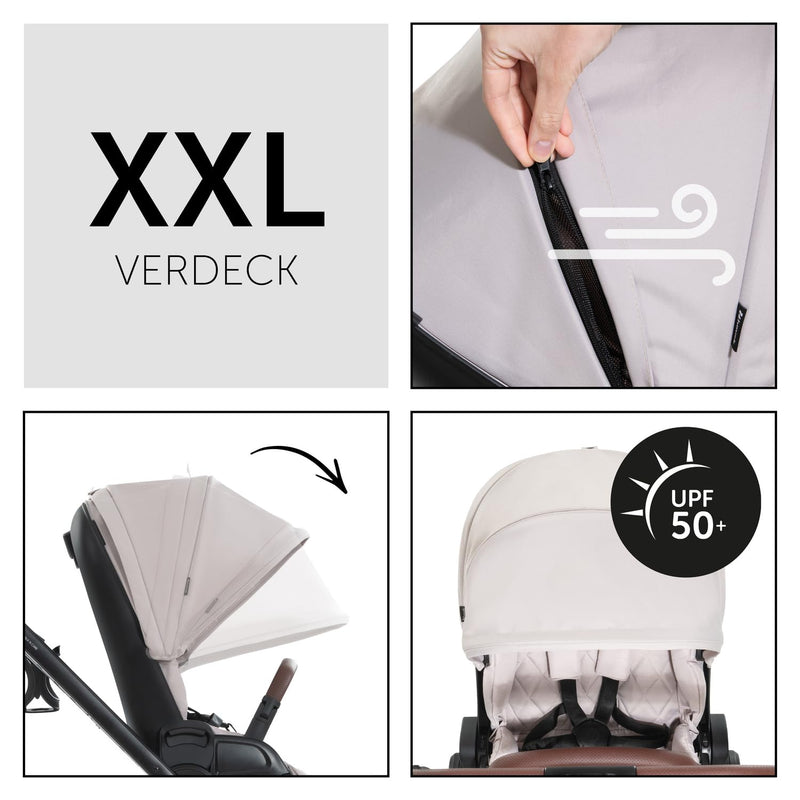 hauck Kinderwagen mit Beindecke Walk N Care ab Geburt bis 22 kg mit Liegefunktion, Becherhalter, Sit