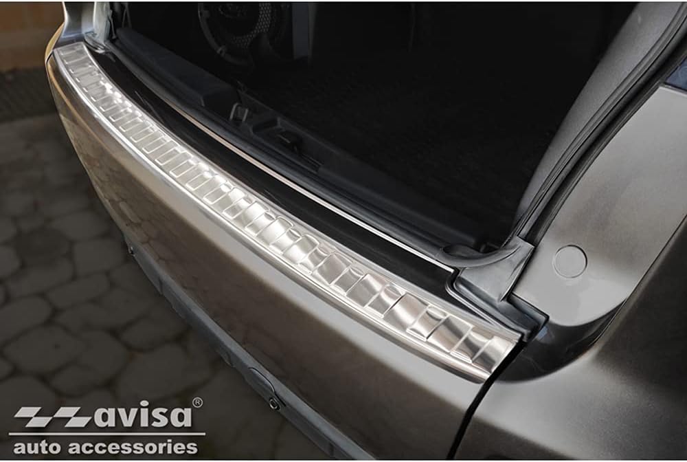 Avisa Edelstahl Heckstossstangenschutz kompatibel mit Mitsubishi Outlander II 2006-2012 / Peugeot 40