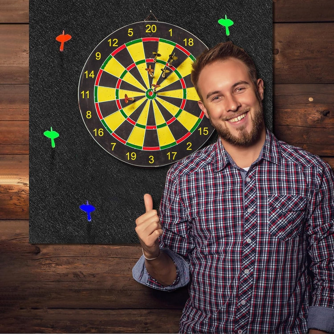 KEAGAN Dartboard-Wandschutz, Filz-Dartboard-Wandschutz, Selbstklebend, Gespleisst, Wandumrandung für