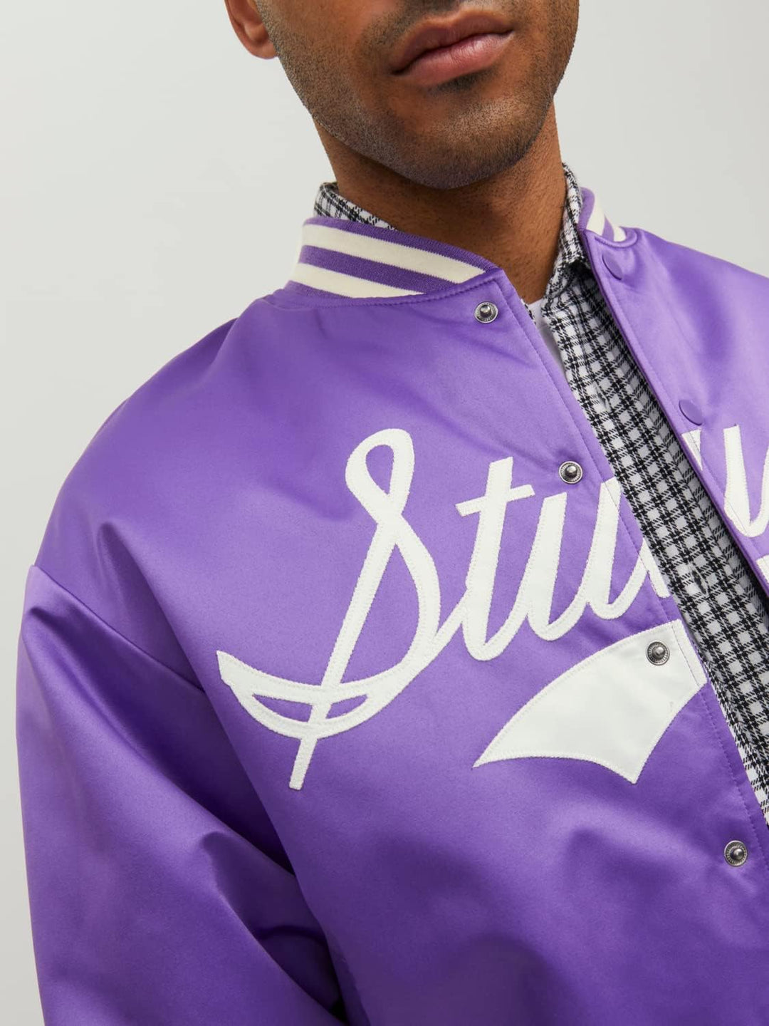 JACK & JONES Herren Jorstudio Bomber Bomberjacke L Deep Lavender, L Deep Lavender