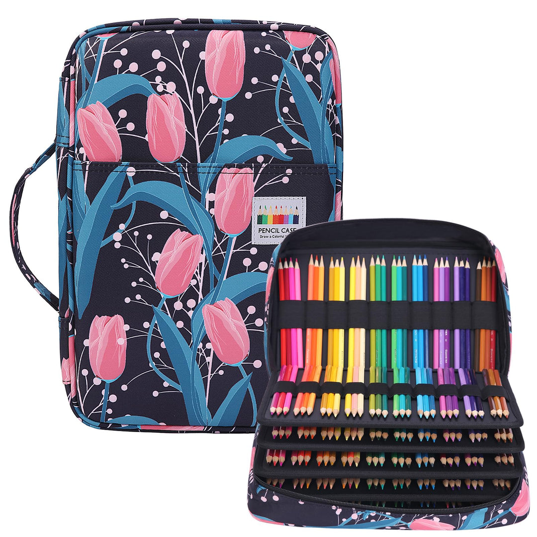 JAKAGO Federmäppchen Grosse Kapazität für 300 Stifte Aufbewahrung Buntstifte,Wasserdicht Pencil Case