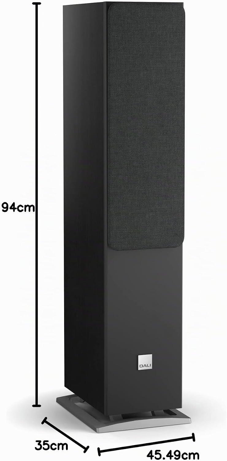 Dali Oberon 5 Standlautsprecher Paar - Passive Lautsprecher mit schlankem und elegantem Design, komb