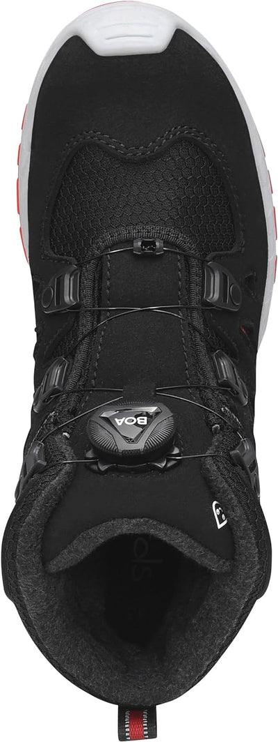 ELTEN Kinderschuhe Outdoor Maddox Kids BOA Black-red Mid Wintermodell für Mädchen und Jungen 36 EU S