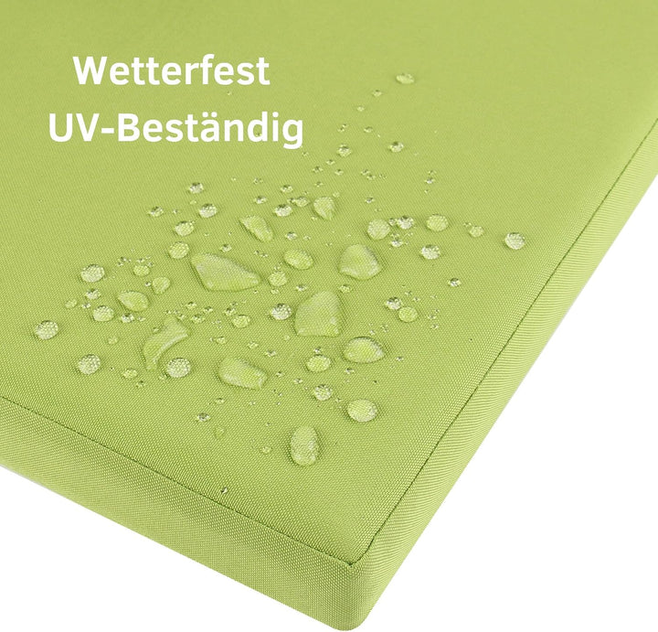 7even Hochwertiges Loungekissen Outdoor 40x40 - Deepblue Wetterfestes Sitzkissen für Gartenmöbel, Ba