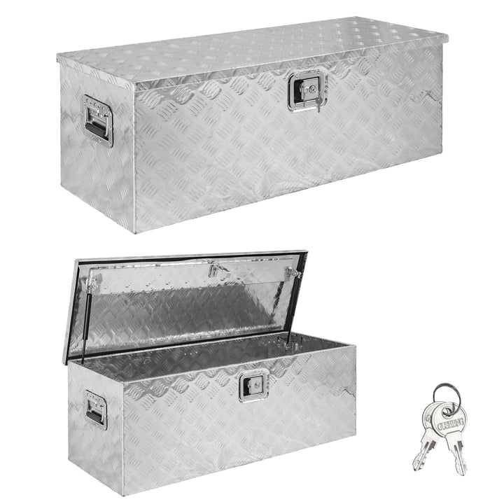 Trucky Truckbox Werkzeugbox Werkzeugkiste Anhängerbox Alukiste Deichselbox Aluminium D160
