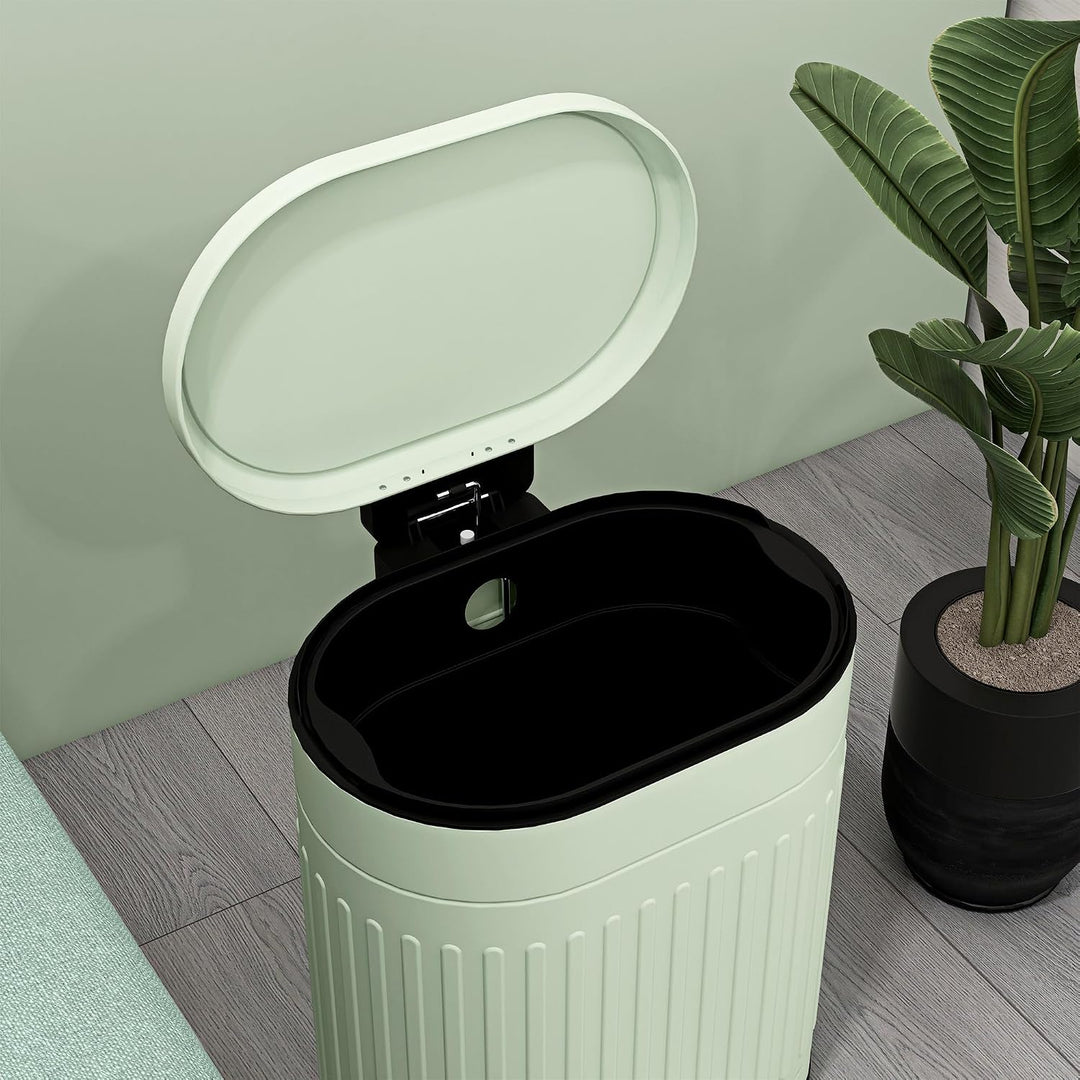 HOMCOM Mülleimer 20L mit Deckel und Fusspedal Grün 36,5 x 31,2 x 45 cm | Mit Deckel und Fusspedal, M