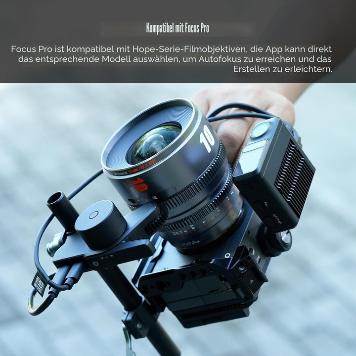7artisans 10 mm T2.1 Cine-Objektiv, S35-Rahmen, kompatibel mit Sony E Mount-Mount (C-Rahmen), für So