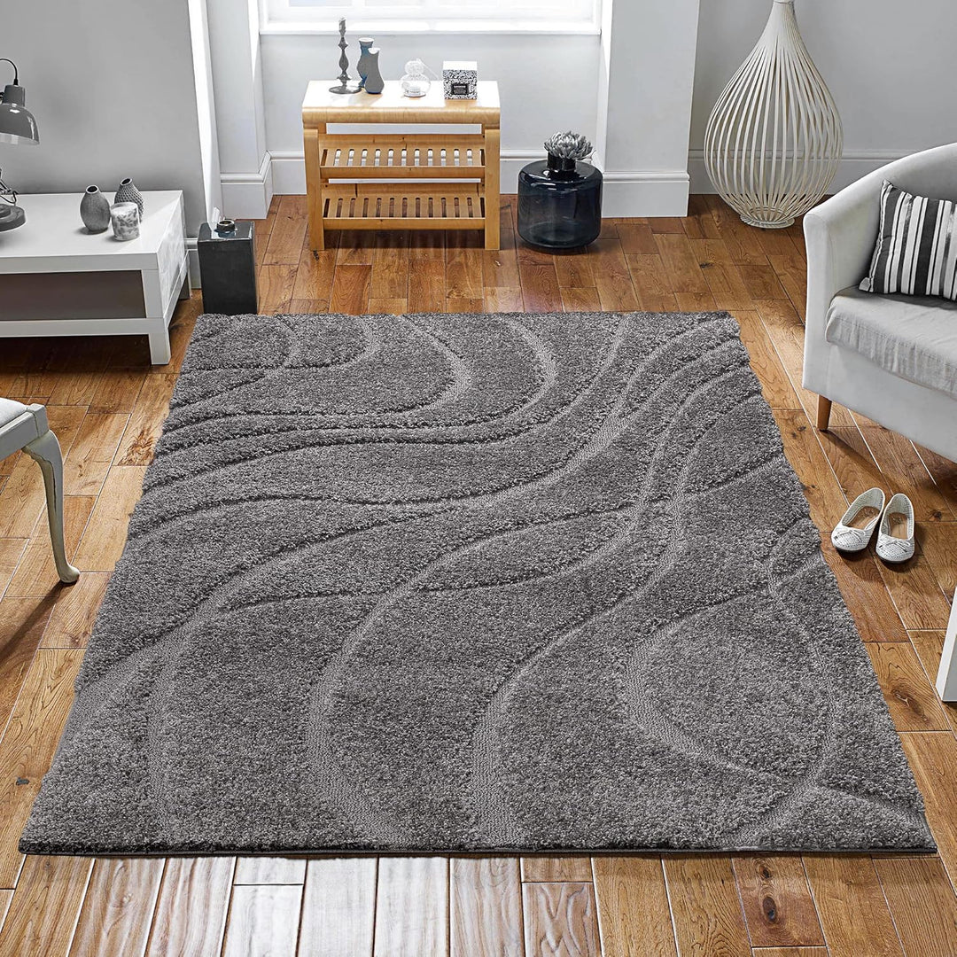 SANAT Wohnzimmer Teppich - Luxus Shaggy Nicht-schuppend Teppich, Wohnzimmer Schlafzimmer Esszimmer E