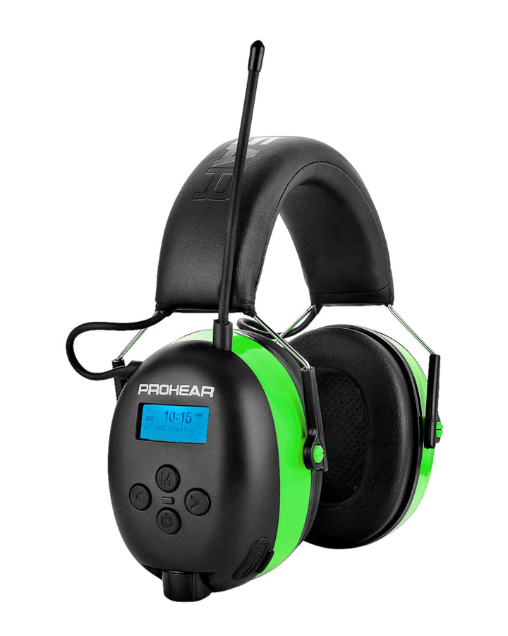 PROHEAR 033A (Upgraded) Gehörschutz mit Radio DAB +/Bluetooth/FM, Kopfhörer mit Radio mit Eingebaute