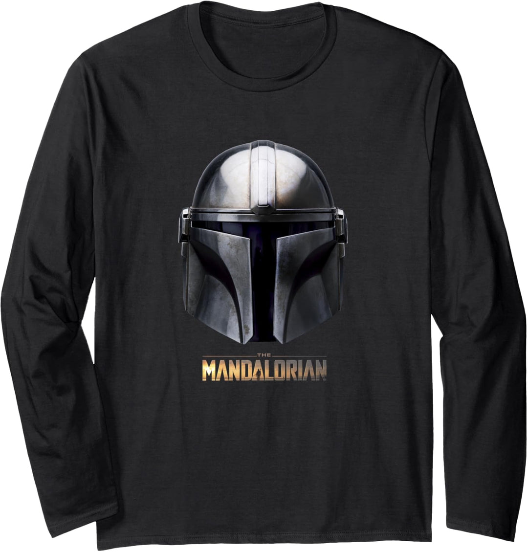 Star Wars Mandalorian Helmet Langarmshirt