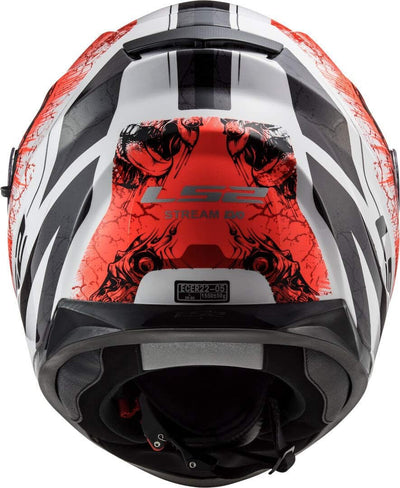 LS2 103205454XXS Motorradhelm Full Face FF320 Stream Evo, Unisex, Weiss/Orange, XXS XXS Weiss / Oran