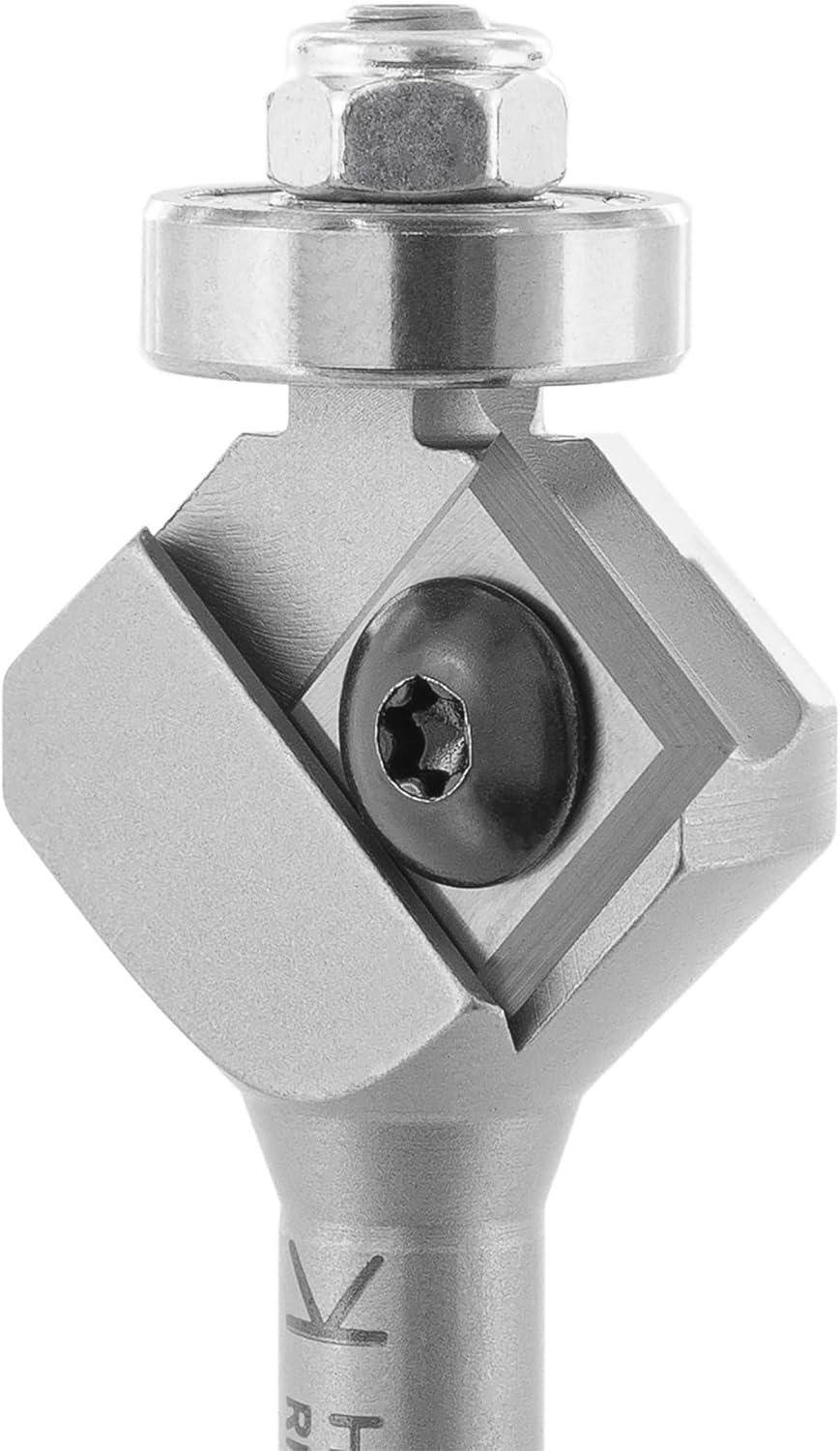 ENT 20293 Wendeplatten Fasefräser HW, Schaft (S) 8 mm, Durchmesser (D) 32 mm, NL 12 mm, E 45°, mit K
