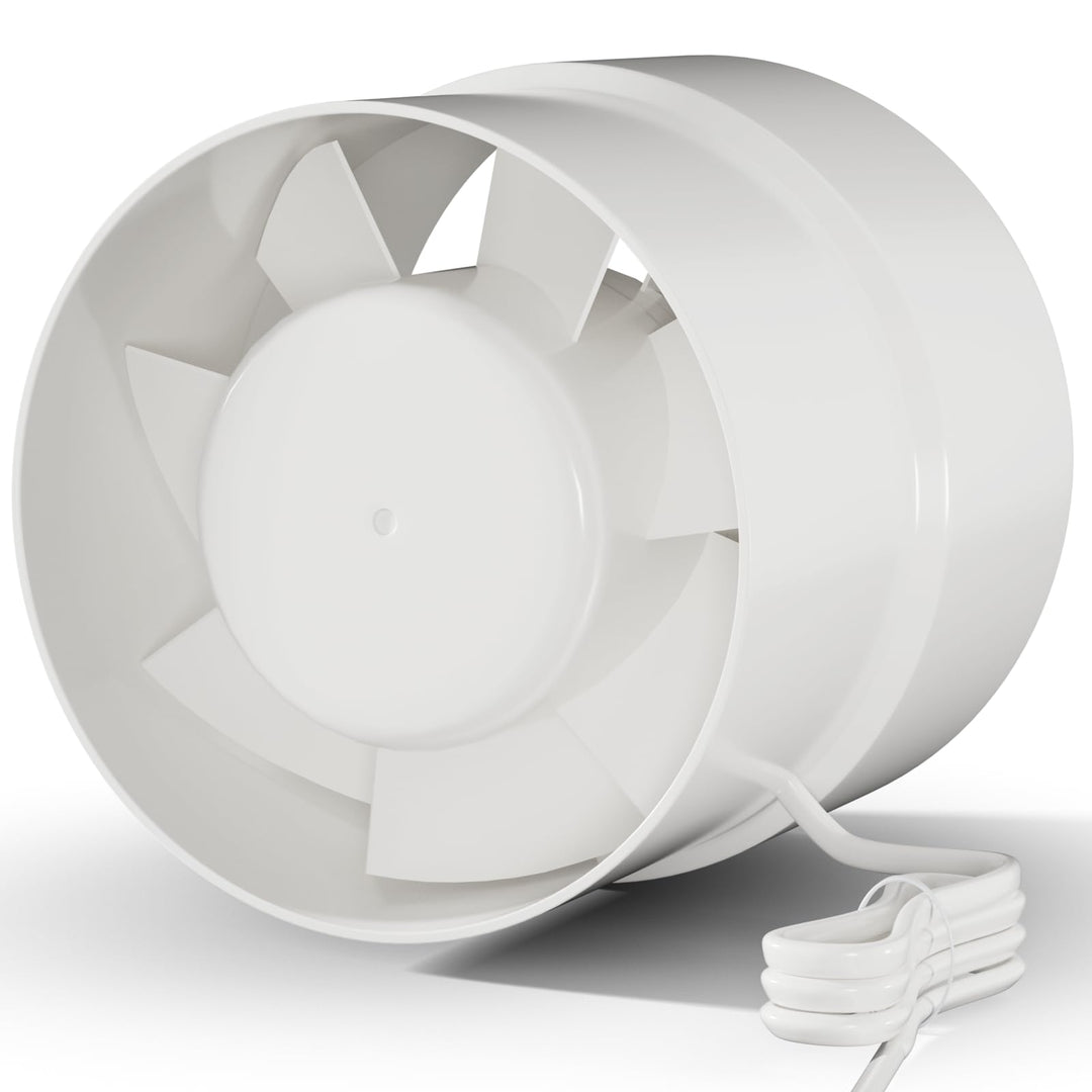 Rohrventilator 100mm 105mm,Inline-Abluftventilator,Leise Rohrlüfter 130m³/h,Kanalventilator Für Bad,