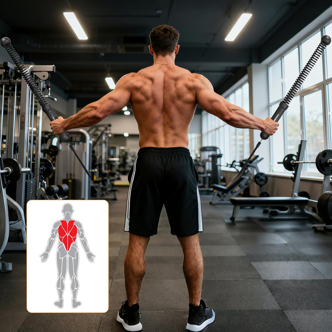 POWER GUIDENCE 2 Stück kabellose Battle Ropes Fitnessseile, tragbare Trainingsseile für Home Gym &amp; H