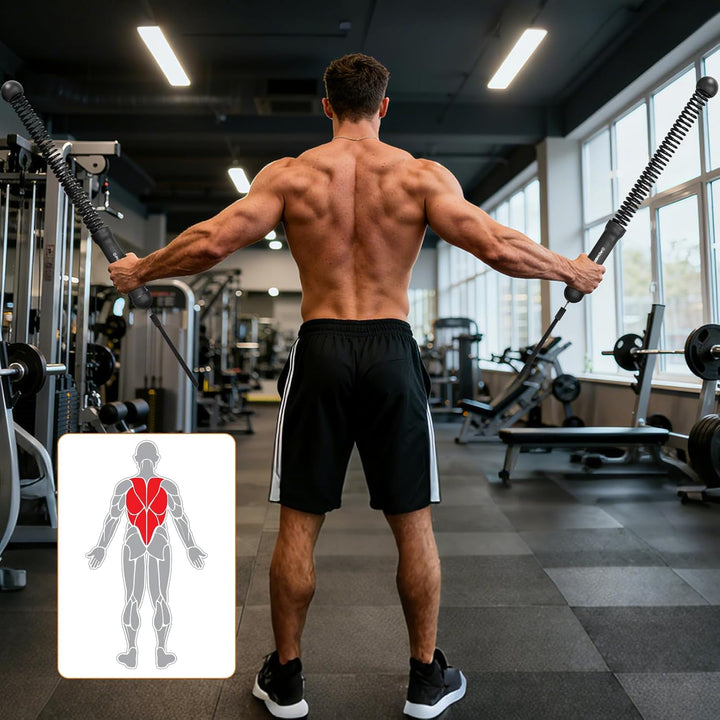POWER GUIDENCE 2 Stück kabellose Battle Ropes Fitnessseile, tragbare Trainingsseile für Home Gym &amp; H