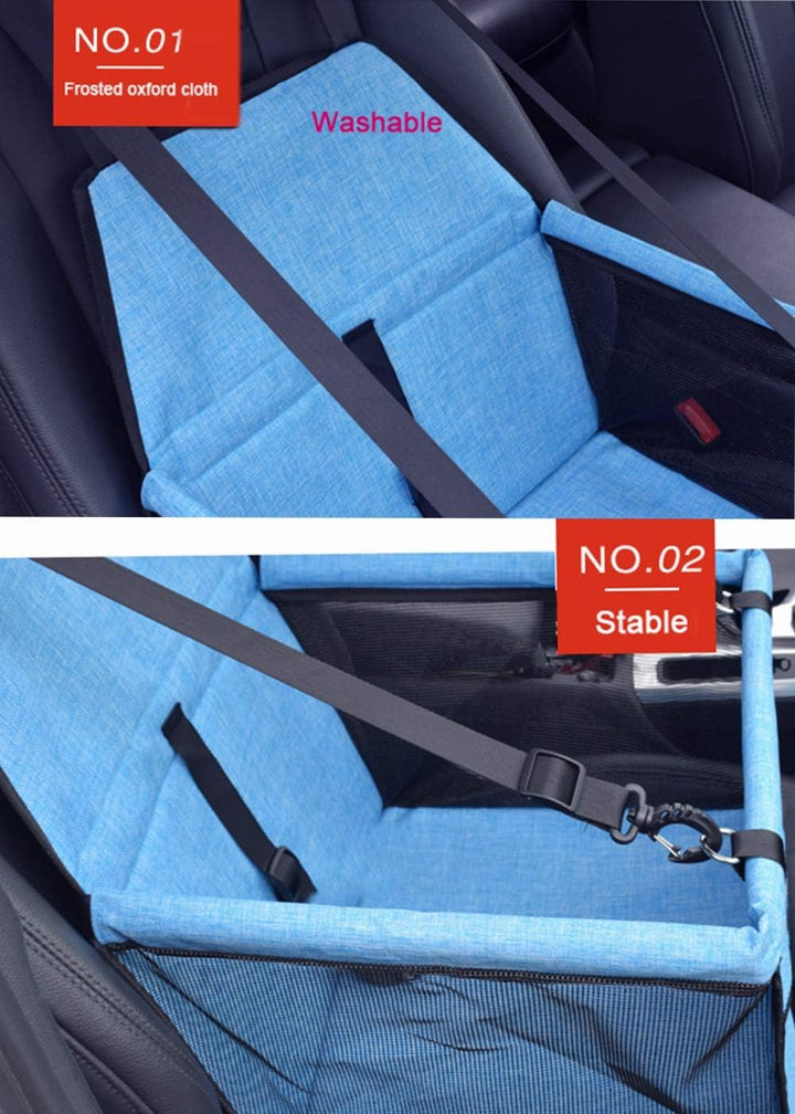 GUOYI Neu Wasserdicht Atmungsaktiv Haustier-Auto-Matte Sicherheit Haustier Auto Booster Waschbar Tra