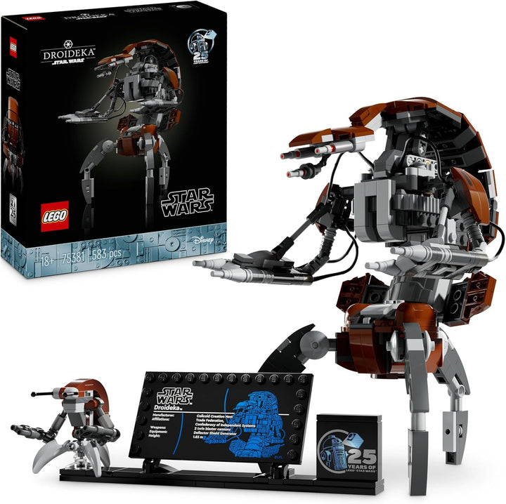 LEGO Star Wars Droideka Set, Droiden-Modellbausatz für Erwachsene & Star Wars Flucht mit dem BARC Sp