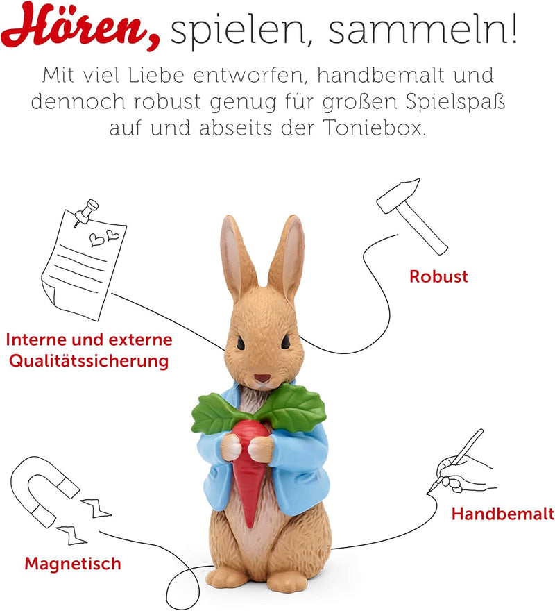 tonies Hörfigur für Toniebox, Peter Hase und Seine Freunde – EIN Geschichten-Schatz, Hörspiel für Ki