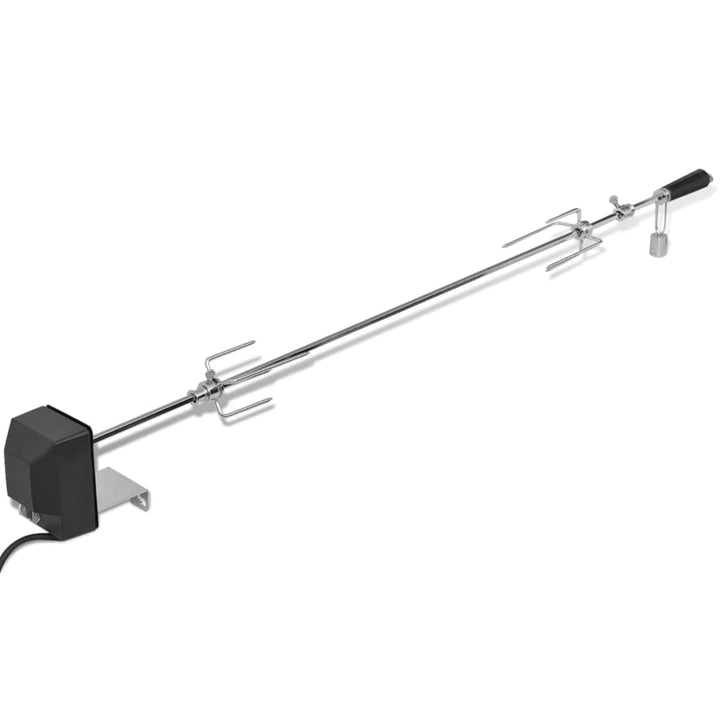 vidaXL Grillspiess Motor Stahl 1200 mm Universal Rotisserie Drehspiess BBQ Grill, 1200 mm