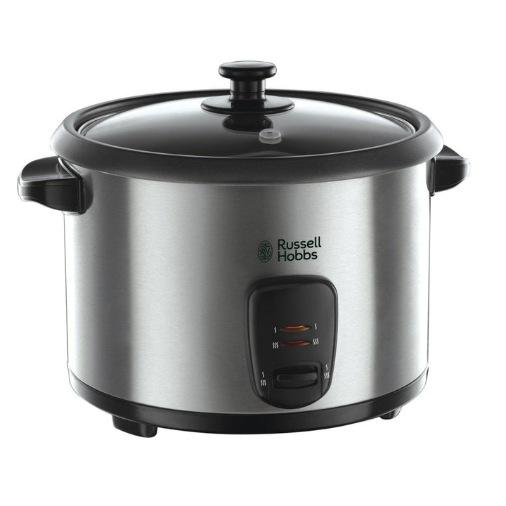 Russell Hobbs Reiskocher [1,8l] inkl. Dampfgarer -Einsatz (Warmhaltefunktion, antihaftbeschichteter