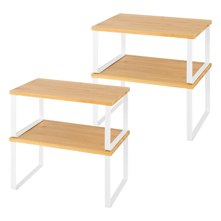 LIANTRAL Küchenschrank Organizer 4er-Set , Regaleinsatz im Küchenschrank, Erweiterbar & Stapelbar Ge