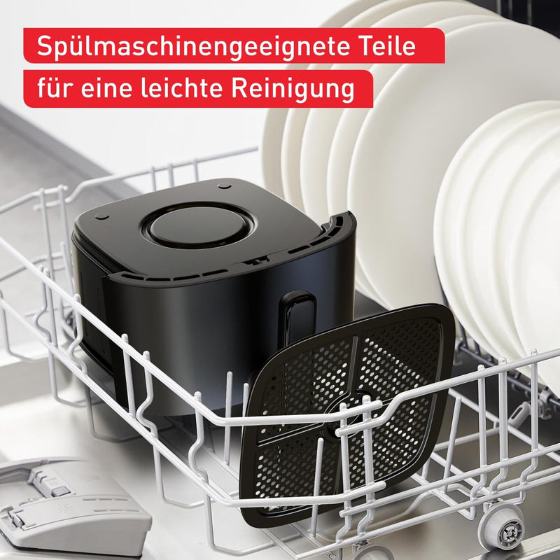 Tefal EY2458 Easy Fry Max Heissluftfritteuse, 5 L Fassungsvermögen, 10 automatische Garprogramme, si