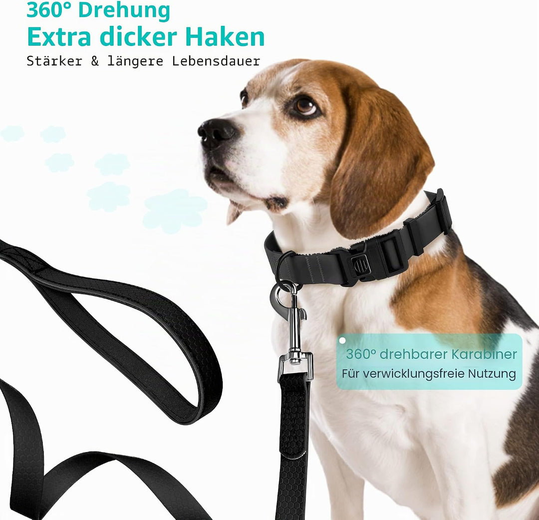 IOKHEIRA Trainingsleine für Hunde, wasserdichte Hundeleine mit Gepolstertem Griff 5m/10m/15m/20m, PV