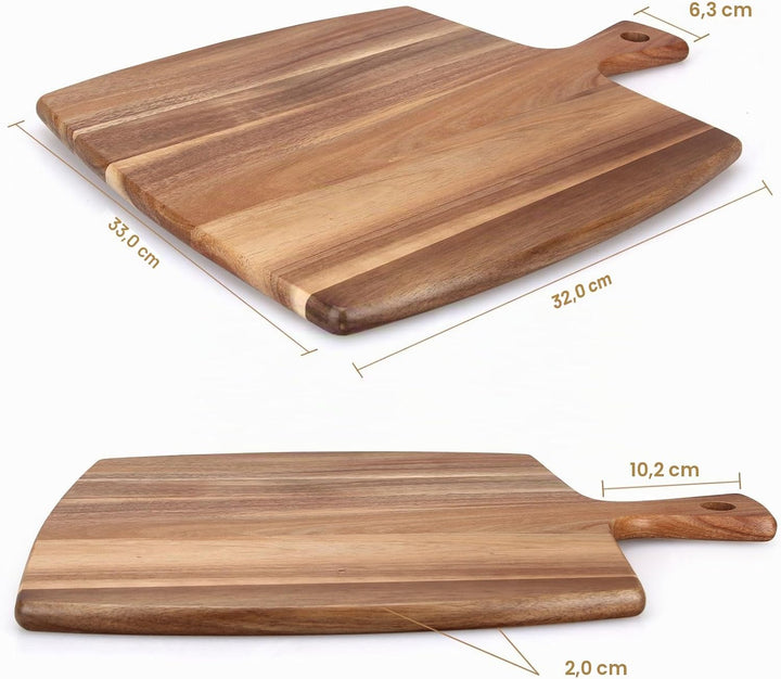 Ayiaren Grosse Holzschneidebretter aus Holz für Küche, Fleisch, Schneidebrett, Brot, Käse, Servierbr