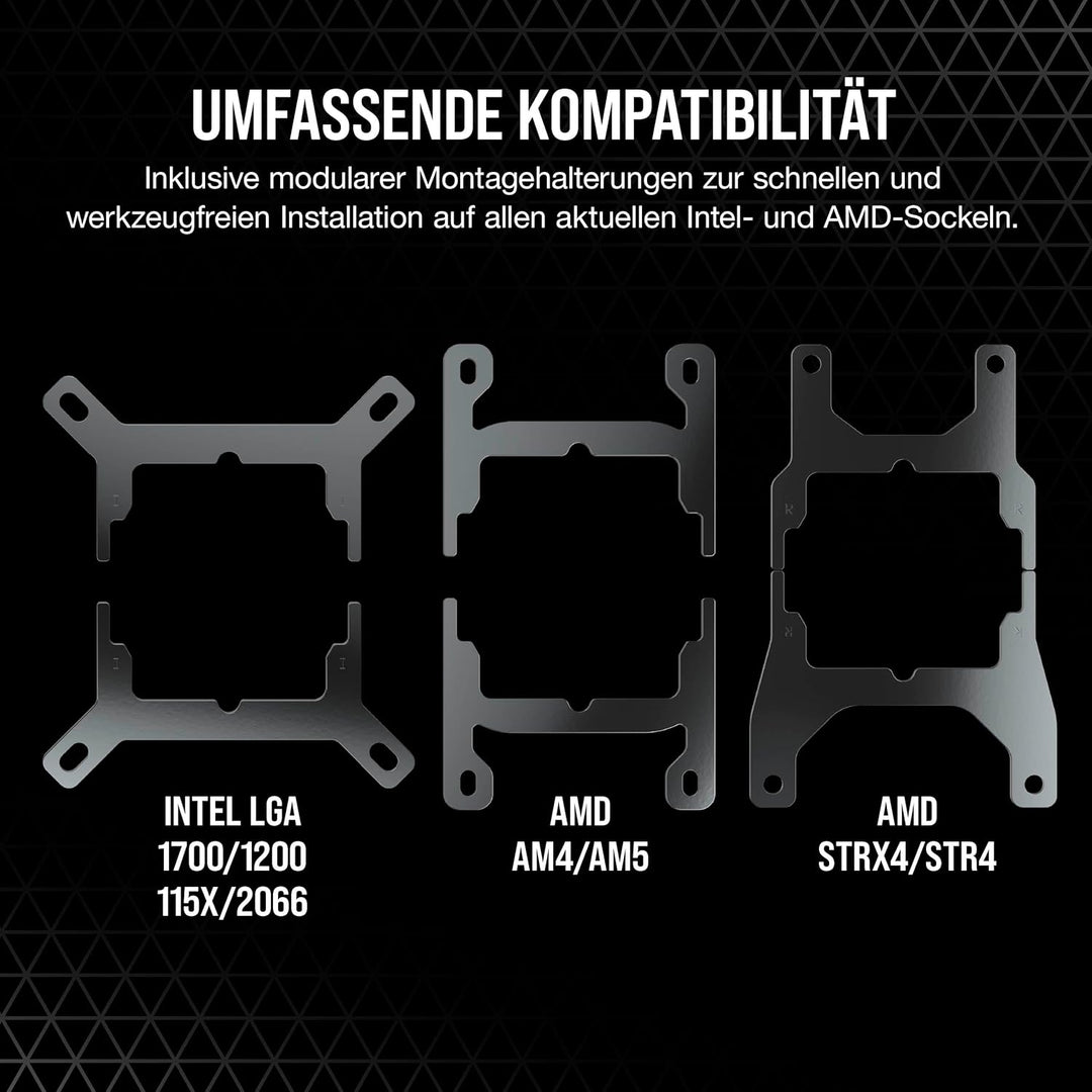 Corsair iCUE H150i RGB Elite CPU-Flüssigkeitskühler (16 Dynamische RGB-LEDs, AF Elite Series 120-mm-