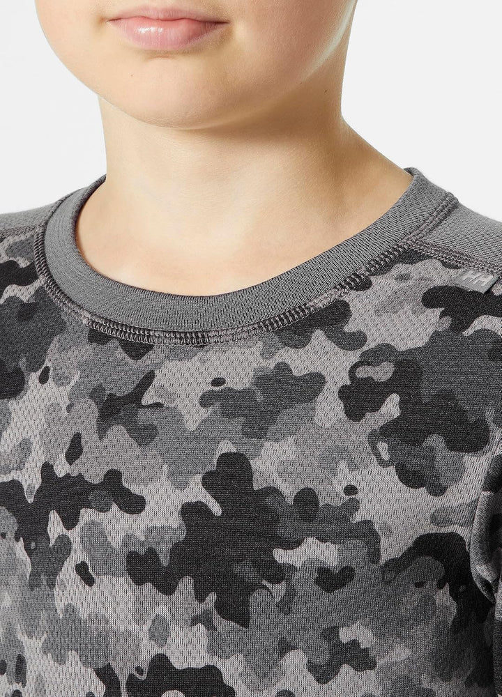 Helly Hansen Junior Unisex New Model JR Graphic Lifa Meri 14 Jahre Concrete, 14 Jahre Concrete