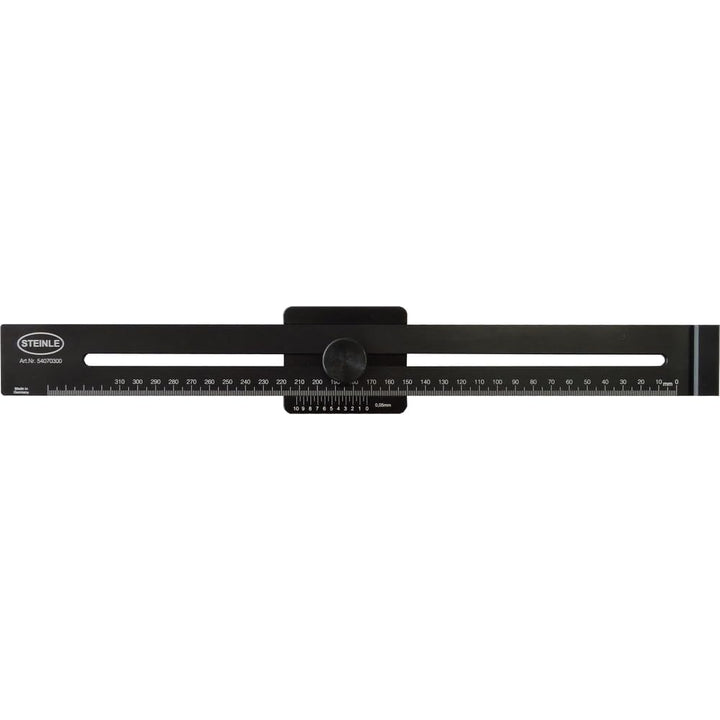 STEINLE 5407 ALU Streichmass 300 mm Anreisskante mm-Teilung mattverchromt NEU