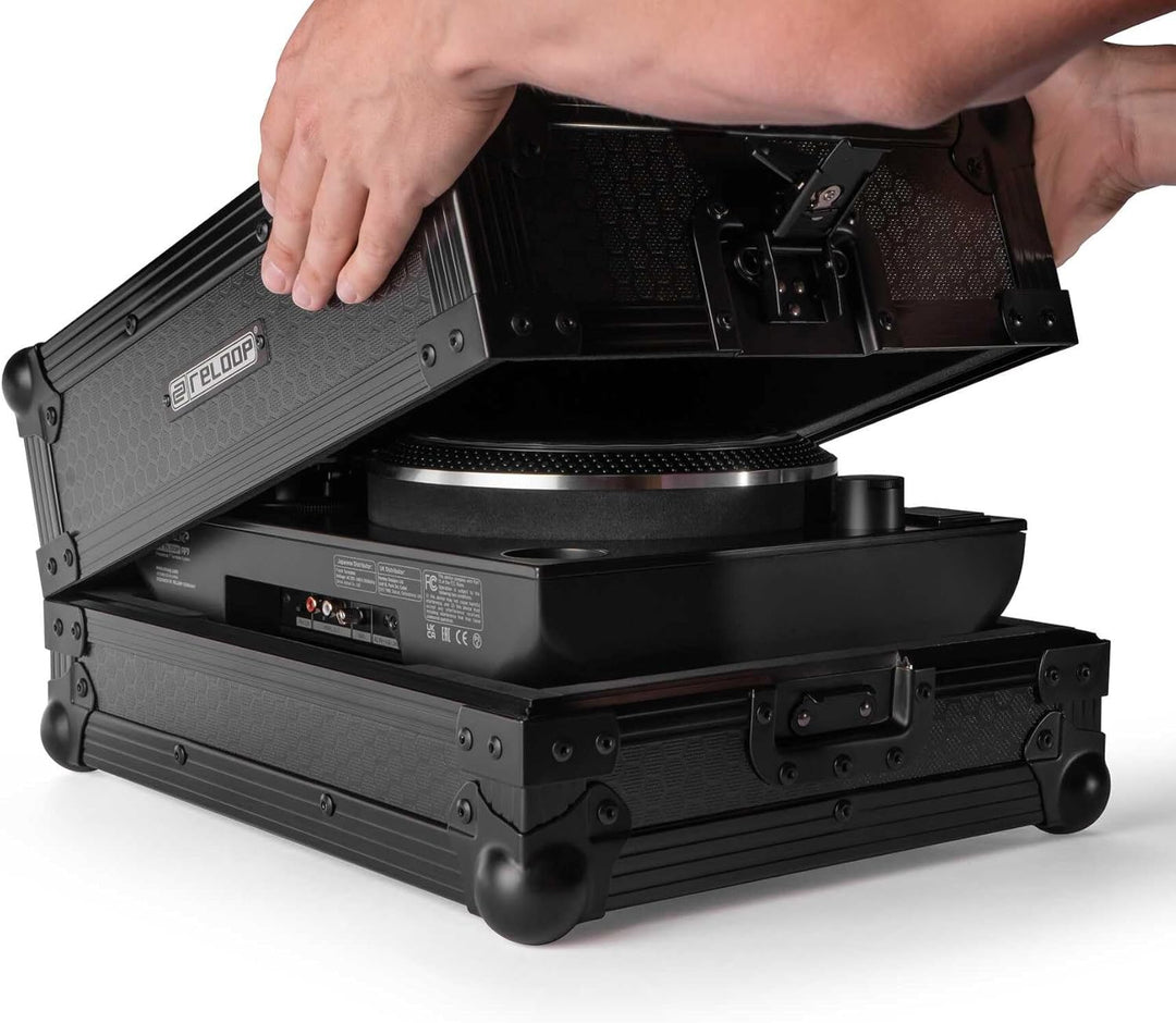 Reloop Premium RP-7 Turntable Case - Robuste Konstruktion mit kratzfester Hexa-Oberfläche in mattem