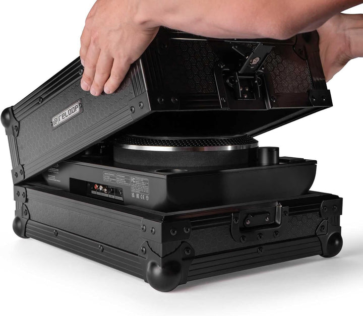 Reloop Premium RP-7 Turntable Case - Robuste Konstruktion mit kratzfester Hexa-Oberfläche in mattem