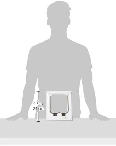 Trixie Katzenklappe, elektromagnetisch, 4-Fach, 21,1 x 24,4 cm, Weiss