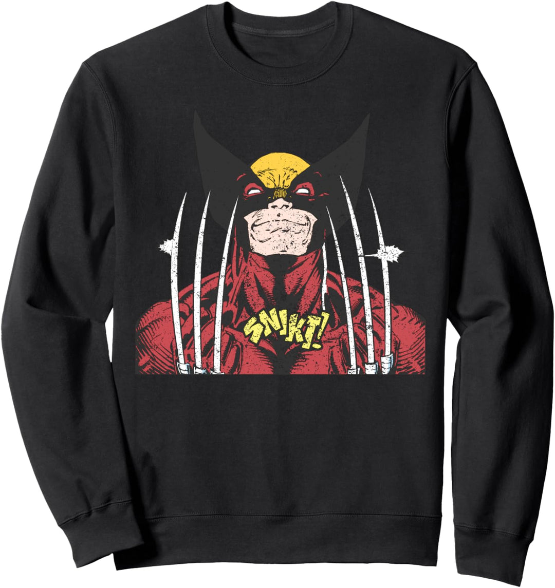 Marvel X-Men Wolverine Classic Comic Snikt Vintage Sweatshirt