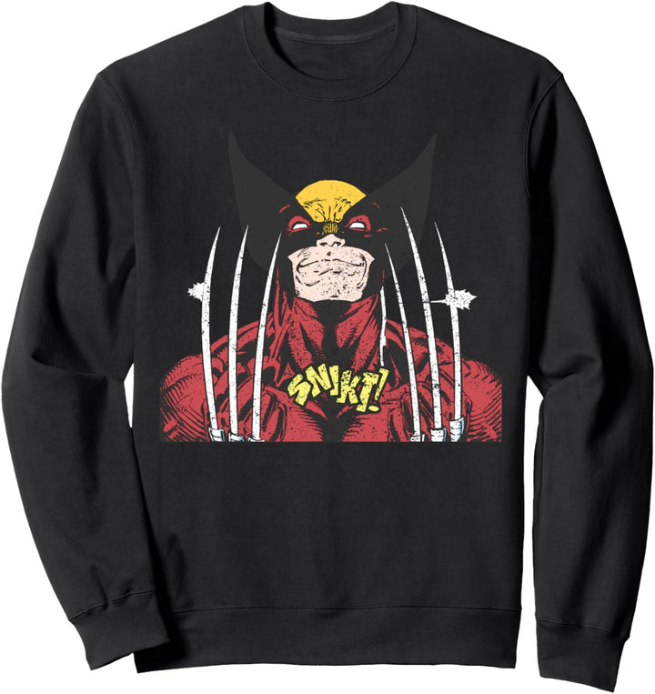 Marvel X-Men Wolverine Classic Comic Snikt Vintage Sweatshirt