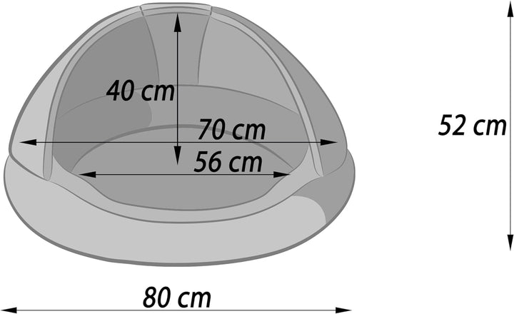 Doggy Hundehöhle Hundebett Katzenbett Hundehütte Haustierbett Hundehaus Hundeliegen Hundesofa Korb S