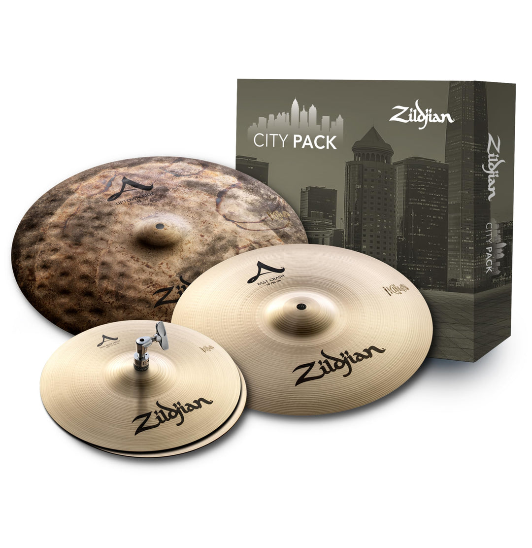 Zildjian A Zildjian Series City Cymbal Box Set - 12" New Beat Hi-Hats, 14" Crash, 18" Uptown Ride, C