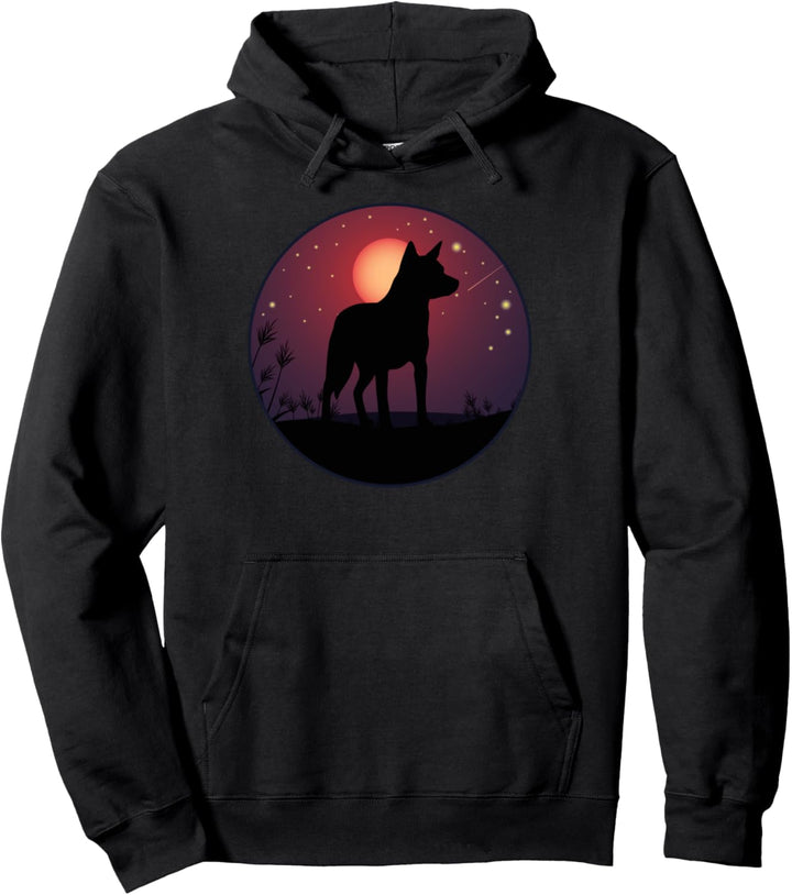 Red Blue Australian Heeler ACD Hunderasse Pullover Hoodie