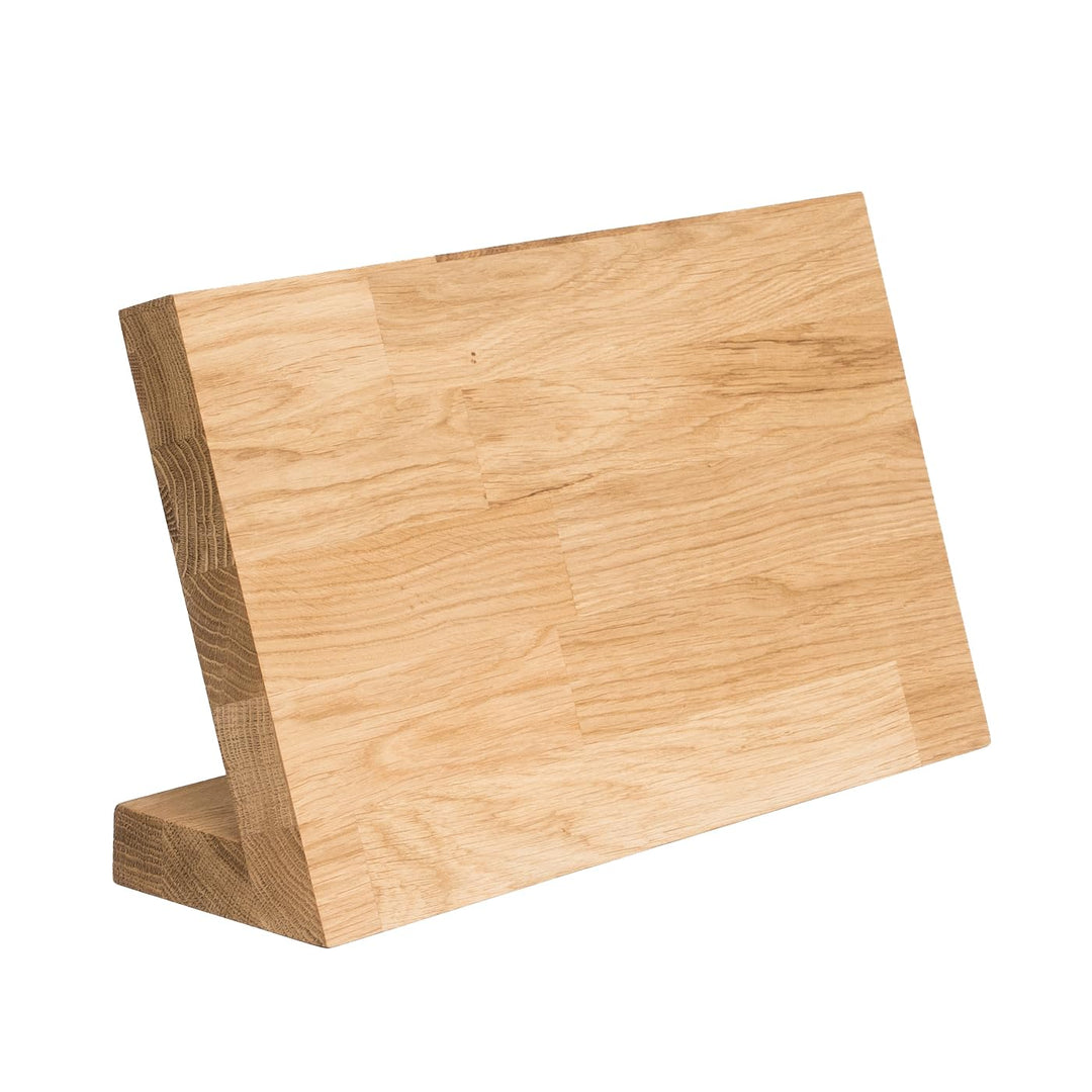 Messerblock aus Eiche Magnetisch Messerhalter Messerbrett Holz Edler Holzblock ohne Messer 1. ohne M