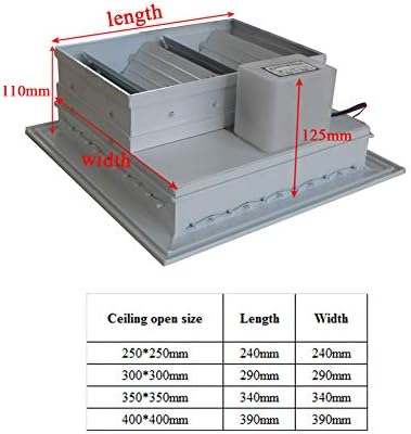 Lamellengitter lüftungsgitter elektrisch 220v abluftgitter abschlussgitter luftklappe elektrisch ver