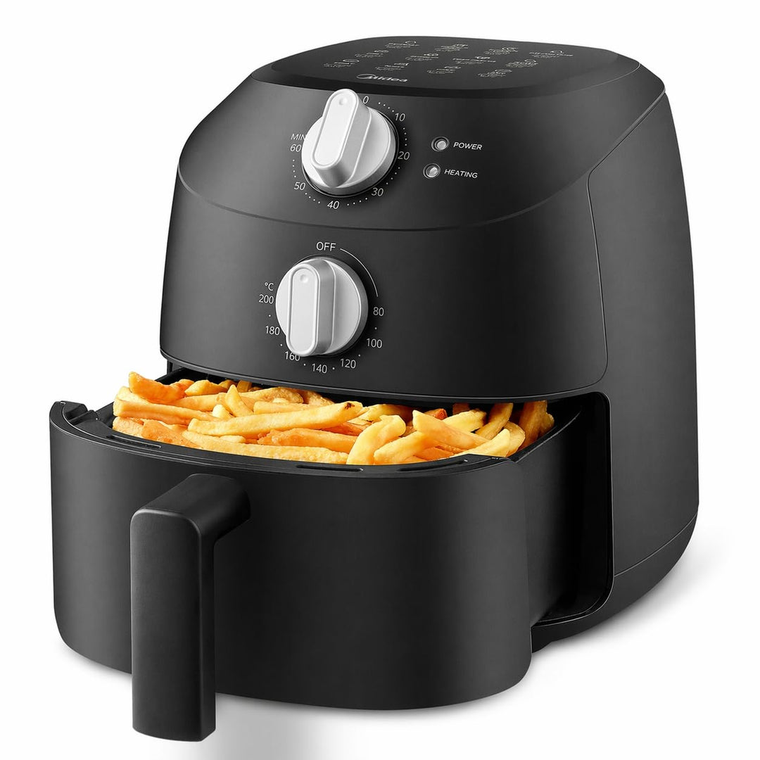 Midea Heissluftfritteuse 2L,1150W Airfryer, Frittieren ohne Öl, Heissluft Fritteusen, Automatische A