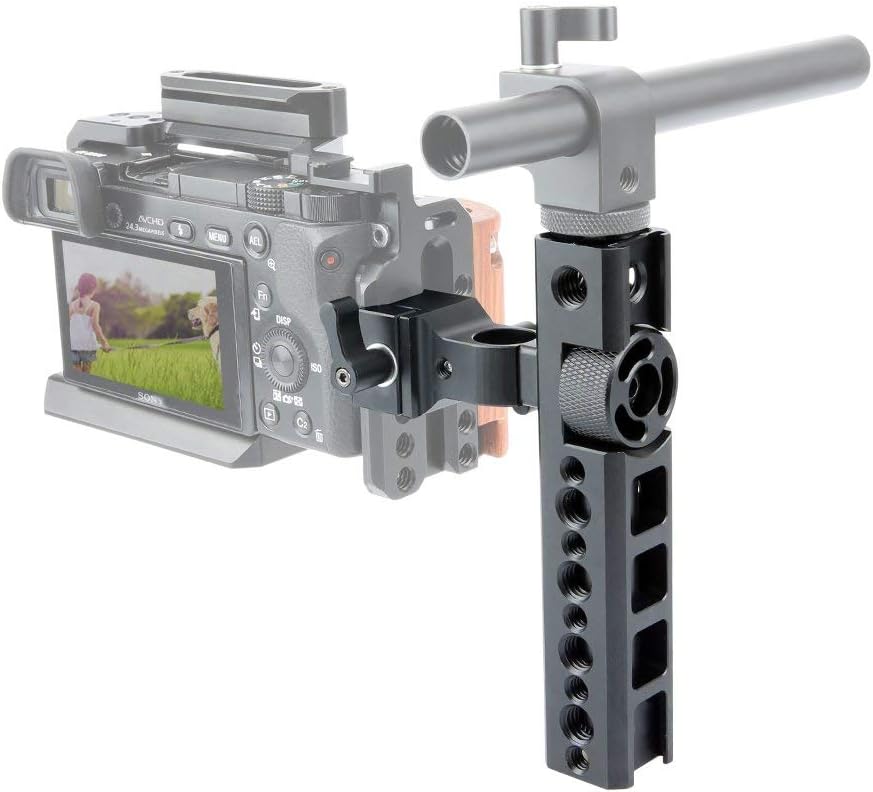 NICEYRIG NATO Rail Top Clamp Sony Griff Handle Rig Quick Release mit 15 mm Rod Clamp und kalten Schu