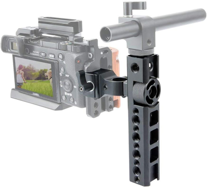 NICEYRIG NATO Rail Top Clamp Sony Griff Handle Rig Quick Release mit 15 mm Rod Clamp und kalten Schu