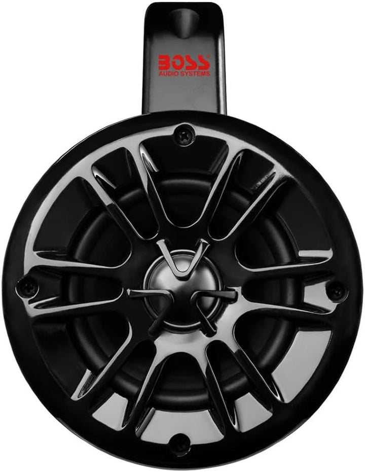 KIT-Set FÜR BOSS Audio Systems MRWT40 Schwarze 2-Wege-Marine-Waketower-Lautsprecher, UTV-Überrollbüg
