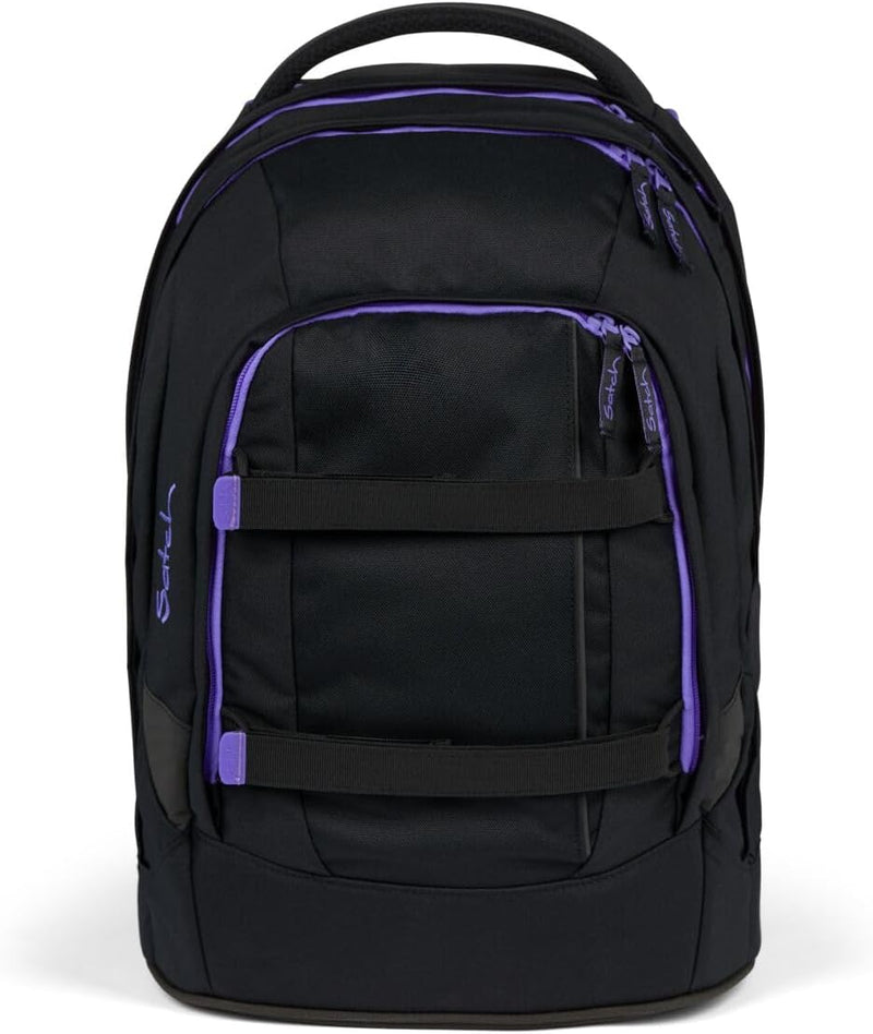 satch Pack Schulrucksack Set 3tlg. inkl. Schlamperbox und Sportbeutel Purple Phantom, Purple Phantom